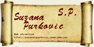 Suzana Purković vizit kartica